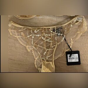 Honey Birdette Goldy panty size S. BNWT. Fixed price.